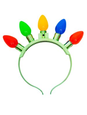 Kostümzubehör Haarreif mit bunten LEDs Farbe: mehrfarbig