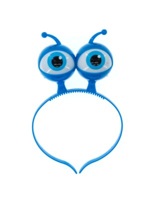 Kostümzubehör Haarreifen Alien Augen blau
