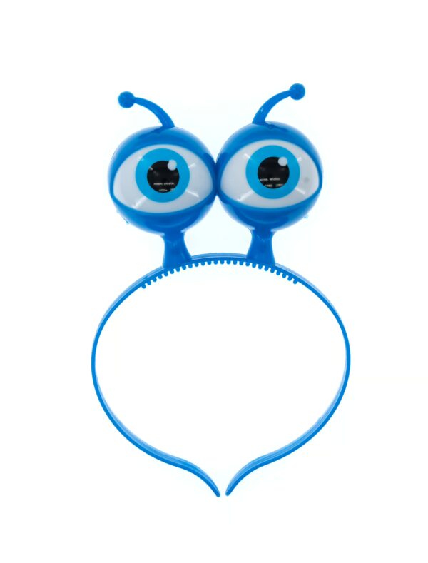 Kostümzubehör Haarreifen Alien Augen blau