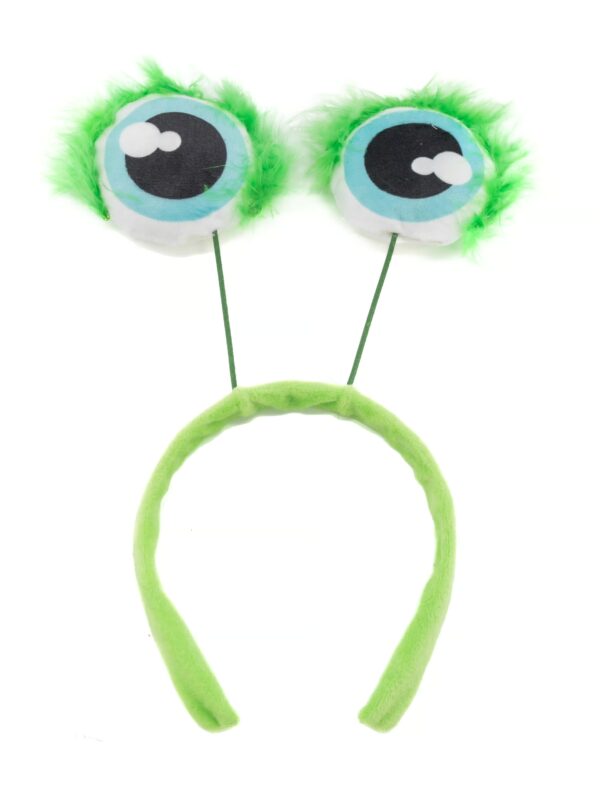 Kostümzubehör Haarreifen Alien Augen grün