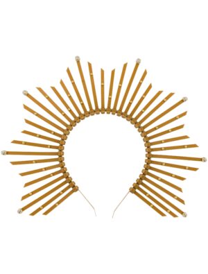 Kostümzubehör Haarreifen Sonne gold