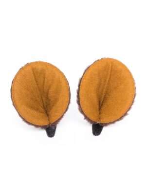 Kostümzubehör Haarspange Bärenohren braun