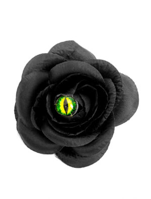 Kostümzubehör Haarspange Katzenauge schwarz