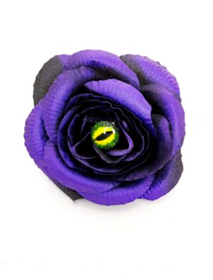 Kostümzubehör Haarspange Katzenauge violett