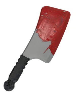 Kostümzubehör Hackmesser blutig rot/schwarz