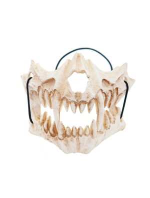 Kostümzubehör Halbmaske Schädel Schaumstoff weiß