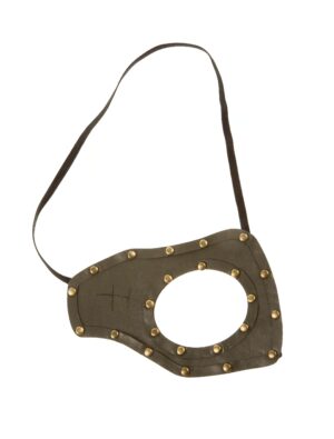Kostümzubehör Halbmaske Steampunk braun