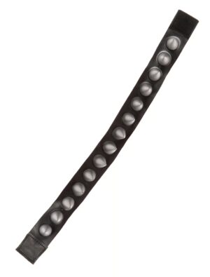 Kostümzubehör Halsband mit Nieten im Metalllook Farbe: schwarz/silber
