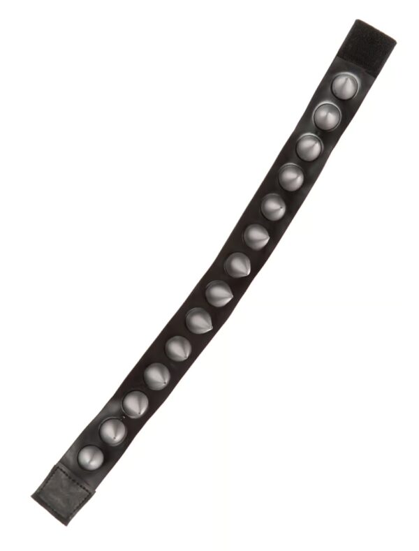 Kostümzubehör Halsband mit Nieten im Metalllook Farbe: schwarz/silber