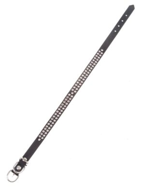 Kostümzubehör Halsband mit Strass Farbe: schwarz