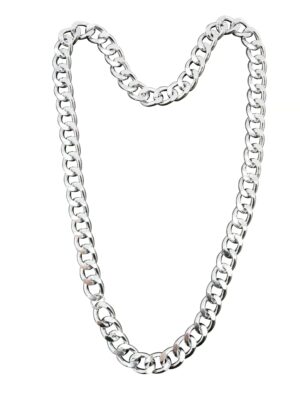 Kostümzubehör Halskette 96cm silber