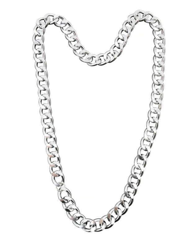 Kostümzubehör Halskette 96cm silber