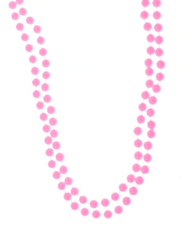 Kostümzubehör Halskette Perlenduo rosa