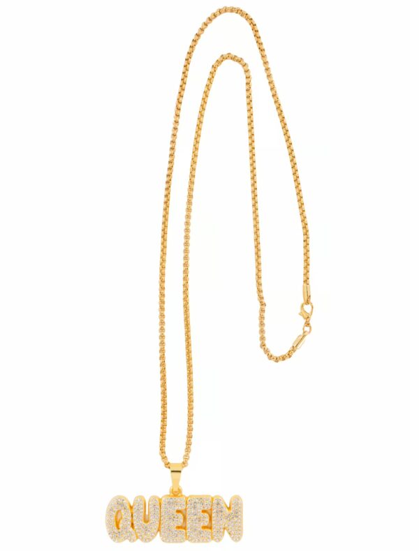 Kostümzubehör Halskette Queen gold