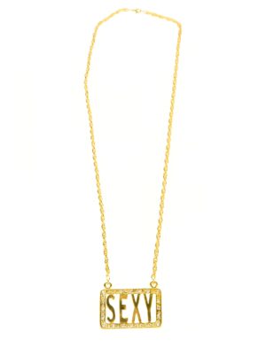 Kostümzubehör Halskette Sexy gold
