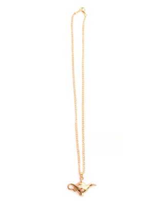 Kostümzubehör Halskette Wunderlampe gold 4cm