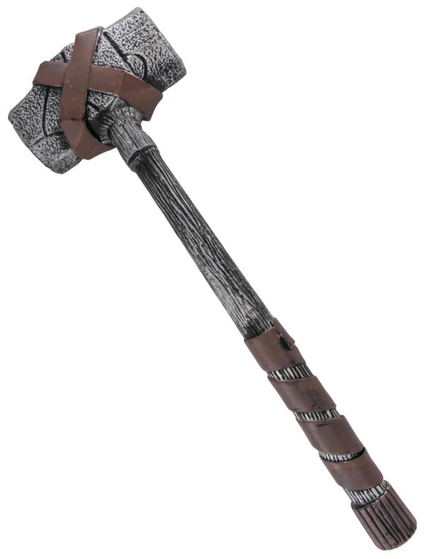 Kostümzubehör Hammer 59cm silber