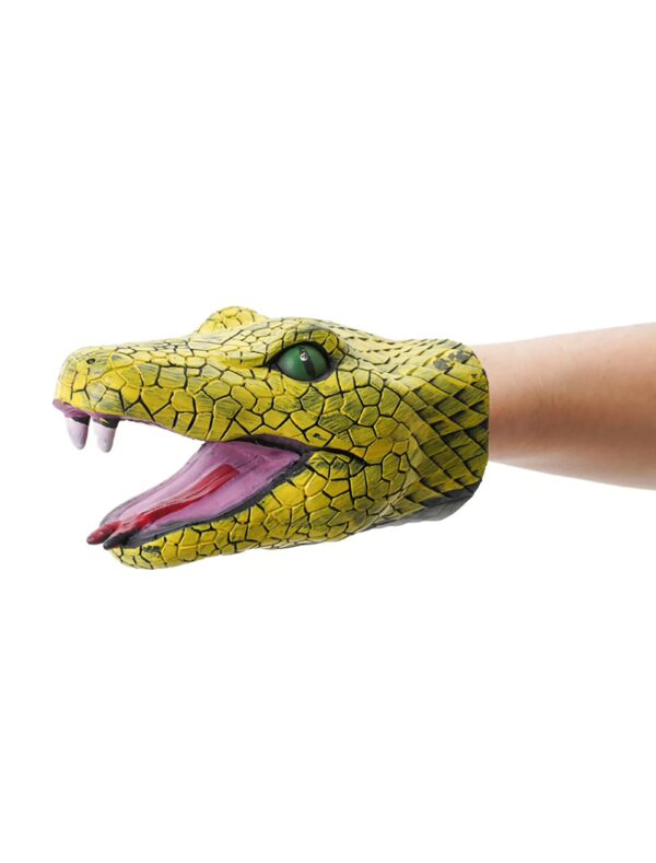 Kostümzubehör Handpuppe Schlange grün