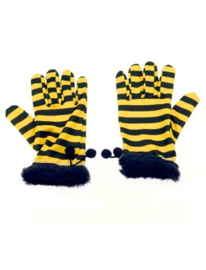 Kostümzubehör Handschuh Biene XS (7) Farbe: gelb/schwarz