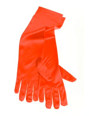 Kostümzubehör Handschuh Satin rot 40cm