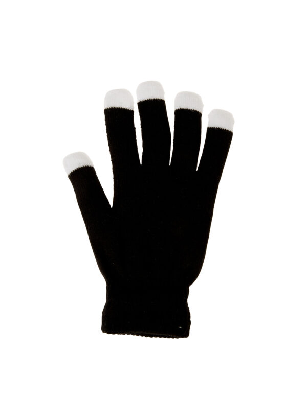Kostümzubehör Handschuh blinkend Farbe: schwarz