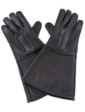 Kostümzubehör Handschuhe Echtleder schwarz XL