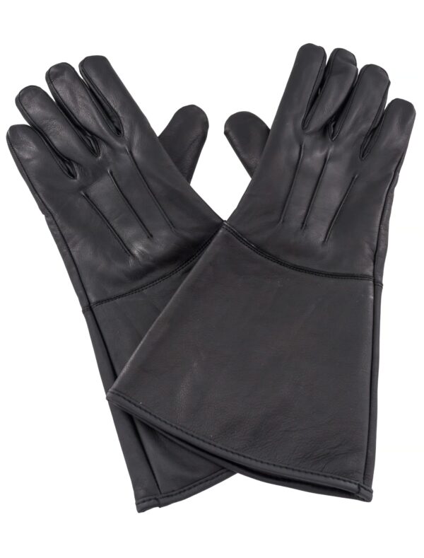 Kostümzubehör Handschuhe Echtleder schwarz XL