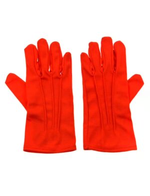 Kostümzubehör Handschuhe kurz mit Naht rot