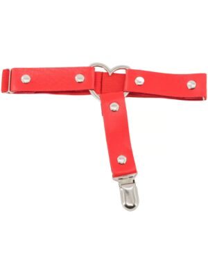 Kostümzubehör Harness Beingürtel rot