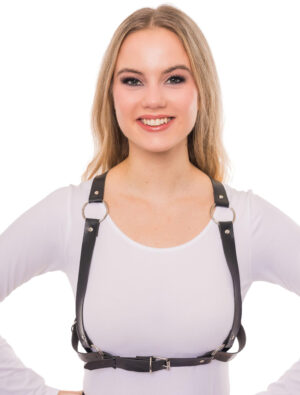 Kostümzubehör Harness Brustgurt Farbe: schwarz
