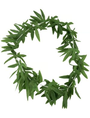 Kostümzubehör Hawaiikette Cannabis grün