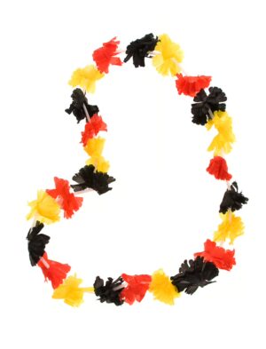 Kostümzubehör Hawaiikette Deutschland Farbe: schwarz/rot/gold