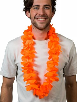 Kostümzubehör Hawaiikette orange