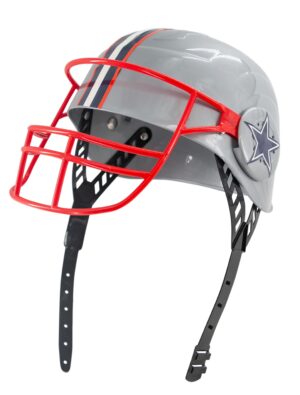 Kostümzubehör Helm American Football Kinder rot/weiß