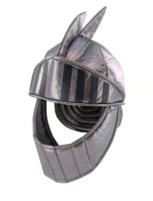 Kostümzubehör Helm Ritter soft silber one size