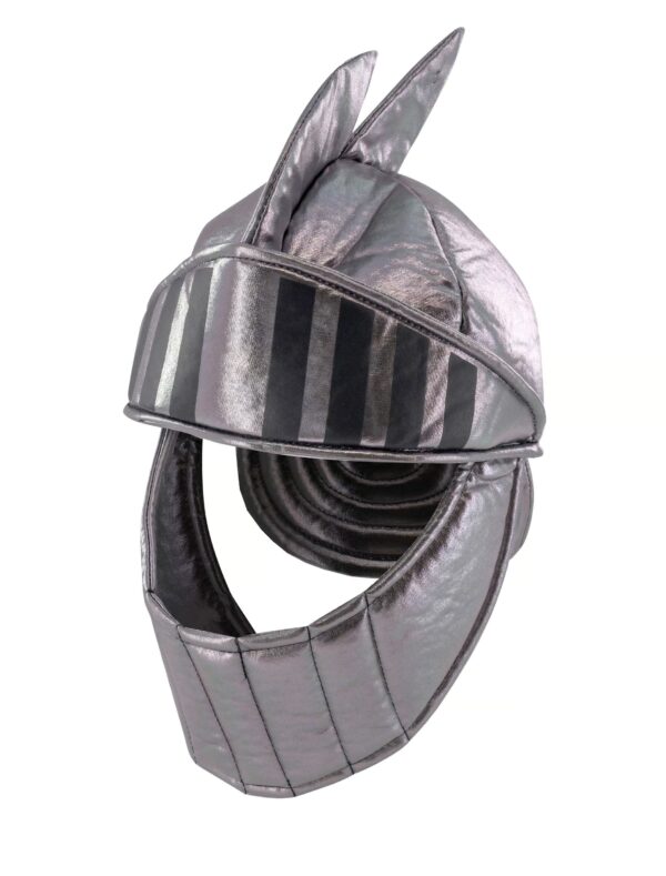 Kostümzubehör Helm Ritter soft silber one size