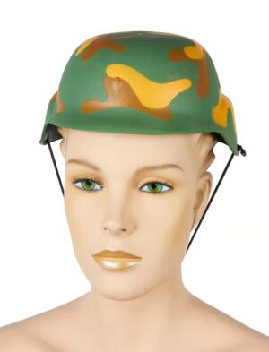 Kostümzubehör Helm Soldat Kinder camouflage
