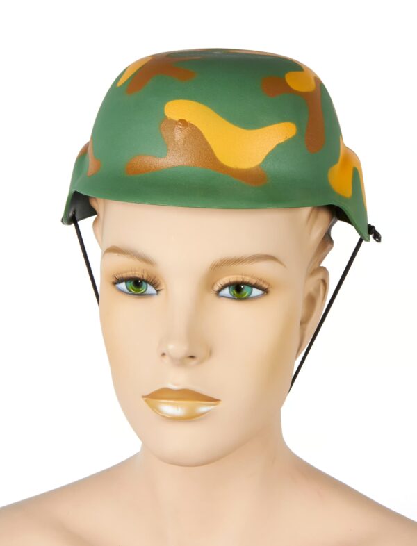 Kostümzubehör Helm Soldat Kinder camouflage