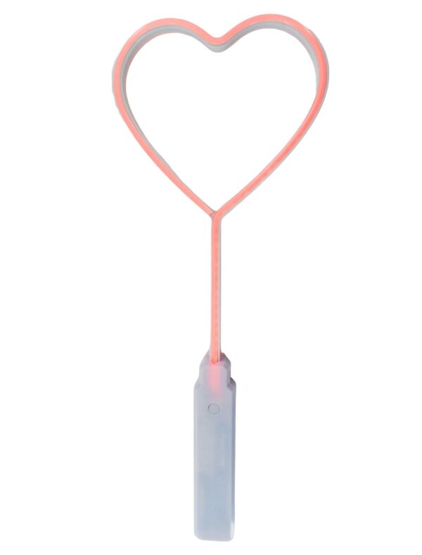 Kostümzubehör Herzstab LED rot/weiß