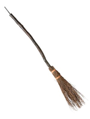 Kostümzubehör Hexenbesen 89cm Farbe: braun