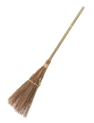 Kostümzubehör Hexenbesen 95cm beige