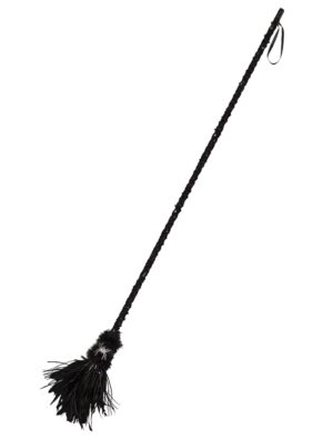 Kostümzubehör Hexenbesen schwarz de luxe 125cm