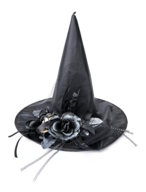 Kostümzubehör Hexenhut Halloween schwarz