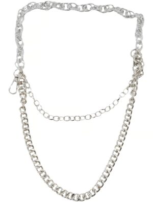 Kostümzubehör Hosenkette silber