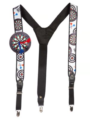 Kostümzubehör Hosenträger Darts bunt Farbe: bunt