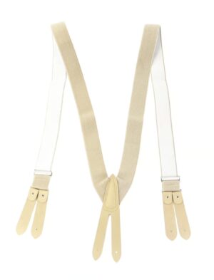 Kostümzubehör Hosenträger Old school beige