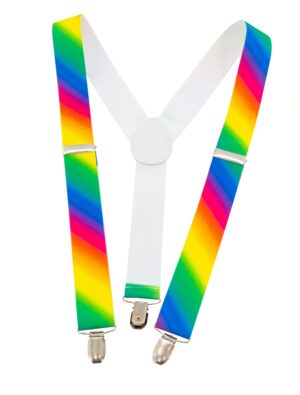 Kostümzubehör Hosenträger Regenbogen Farbe: rainbow
