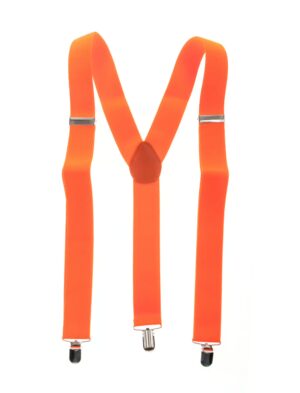 Kostümzubehör Hosenträger uni orange