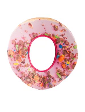 Kostümzubehör Hut Donut pink