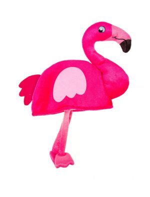 Kostümzubehör Hut Flamingo mit Beinen Farbe: pink